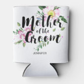 Rafraichisseur De Cannettes Mère du Mariage d'aquarelle rose Groom (Devant)