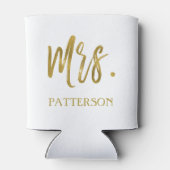 Rafraichisseur De Cannettes Mme Nom Gold Foil Can Cooler (Dos)