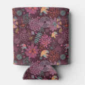 Rafraichisseur De Cannettes Modèle floral Abstrait avec oiseaux (Dos)