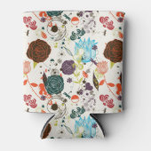 Rafraichisseur De Cannettes Modèle floral rétro 2 (Devant)