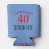 Rafraichisseur De Cannettes Moderne 40ème anniversaire Bash ! Pâte à froisser (Dos)