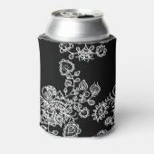Rafraichisseur De Cannettes Moderne Motif de dentelle noir et blanc tendance (Can Dos)