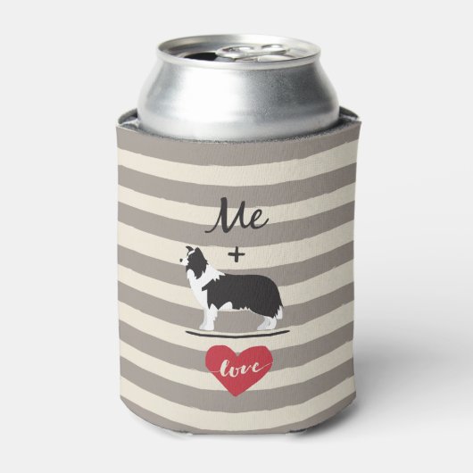 Rafraichisseur De Cannettes Moi plus Bordure Collie égal Amour Can Cooler (Can devant)