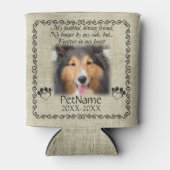Rafraichisseur De Cannettes Mon Ami Fidèle Pet Sympathie Custom Burlap (Devant)