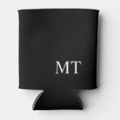 Rafraichisseur De Cannettes Monogramme personnalisé moderne (Devant)