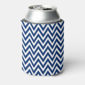 Rafraichisseur De Cannettes Monogramme rouge blanc et bleu Chevron (Can Dos)