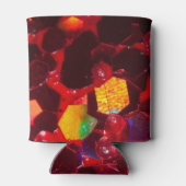 Rafraichisseur De Cannettes Mosaïque rouge abstrait brillant parties scintilla (Dos)