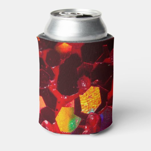 Rafraichisseur De Cannettes Mosaïque rouge abstrait brillant parties scintilla (Can Dos)