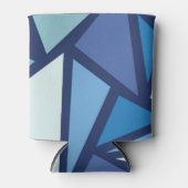Rafraichisseur De Cannettes Motif Abstrait de glace bleue (Devant)