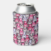 Rafraichisseur De Cannettes motif avec chats kawaii doodle mignon 2 (Can Dos)