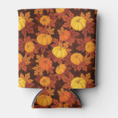 Rafraichisseur De Cannettes Motif avec citrouille et érable d'automne (Devant)
