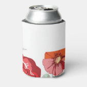 Rafraichisseur De Cannettes Motif avec fleurs rouges (Can Dos)