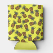 Rafraichisseur De Cannettes motif d'ananas tropical peint à la main (Dos)