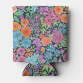 Rafraichisseur De Cannettes Motif d'aquarelle florale (Devant)