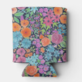 Rafraichisseur De Cannettes Motif d'aquarelle florale (Dos)