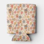 Rafraichisseur De Cannettes Motif d'automne. Chouettes dans la forêt (Dos)