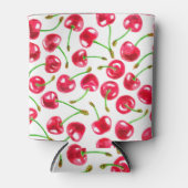 Rafraichisseur De Cannettes Motif de cerises d'aquarelle (Devant)