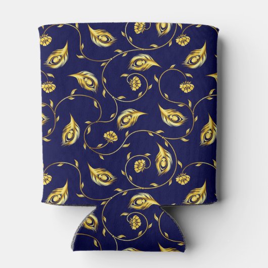 Rafraichisseur De Cannettes Motif de Peacock Sari (Dos)