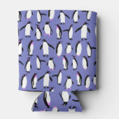Rafraichisseur De Cannettes Motif de pingouin d'hiver mignon (Dos)