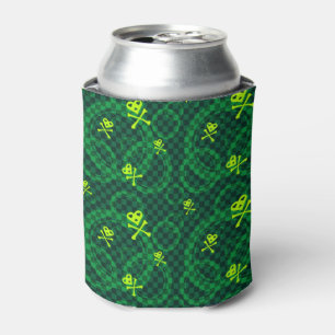 Rafraichisseur De Cannettes Motif Emo Vert Avec Cercles