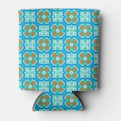 Rafraichisseur De Cannettes Motif ethnique turquoise (Devant)