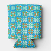 Rafraichisseur De Cannettes Motif ethnique turquoise (Dos)