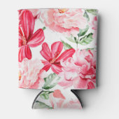 Rafraichisseur De Cannettes Motif floral d'aquarelle (Devant)