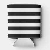 Rafraichisseur De Cannettes Motif rayé noir et blanc Ajouter votre nom (Dos)