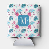 Rafraichisseur De Cannettes Motif triangle feuille tropicale (Dos)