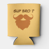 Rafraichisseur De Cannettes Moustache Brown amusante (Devant)