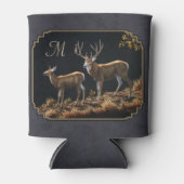 Rafraichisseur De Cannettes Mule Deer Buck et Doe Grey Custom (Devant)