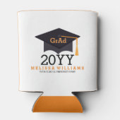 Rafraichisseur De Cannettes Noir & Orange Graduation 2016 Design (Dos)