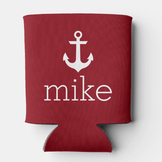 Rafraichisseur De Cannettes Nom avec Ancre (Dos)