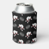 Rafraichisseur De Cannettes Nom personnalisé motif de bowling noir (Can Dos)