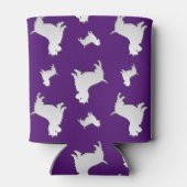 Rafraichisseur De Cannettes Nom violet West Highland White Terrier chiens (Dos)