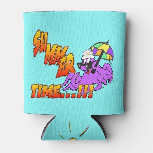 Rafraichisseur De Cannettes Octopus - Temps d'été peut refroidir (Devant)