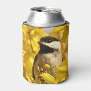 Rafraichisseur De Cannettes Oiseau de poulet en fleurs jaunes peut refroidir