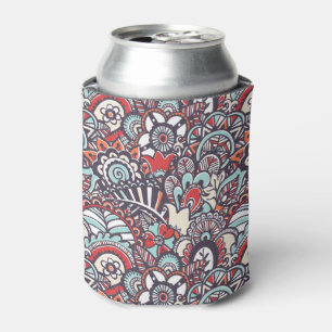 Rafraichisseur De Cannettes Paisley Floral Doodle Pattern