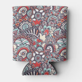 Rafraichisseur De Cannettes Paisley Floral Doodle Pattern (Devant)