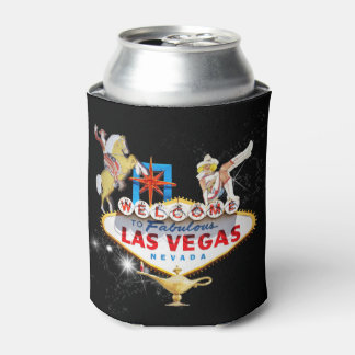Rafraichisseur De Cannettes Panneau de bienvenue de Las Vegas sur fond étoilé