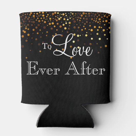 Rafraichisseur De Cannettes Parties scintillant d'or Faux Foil M. & Mme (Dos)