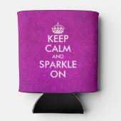 Rafraichisseur De Cannettes Parties scintillant rose gardez calme et brillent (Dos)