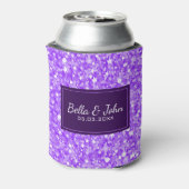 Rafraichisseur De Cannettes Parties scintillant violette avec étincelles blanc (Can Dos)