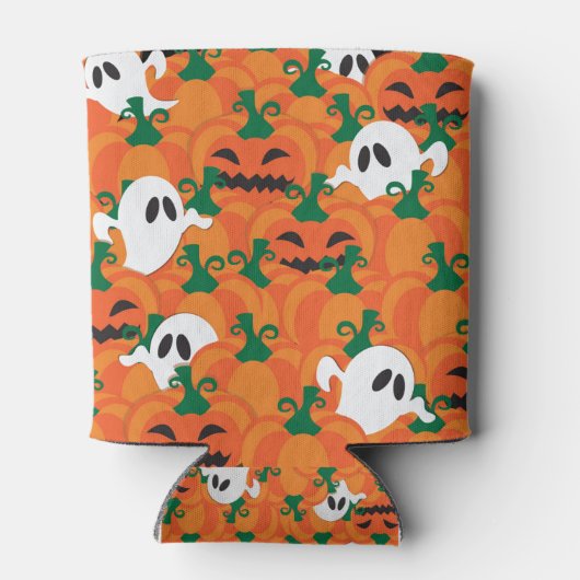Rafraichisseur De Cannettes Patch Citrouille Haunted Halloween Ghosts (Dos)