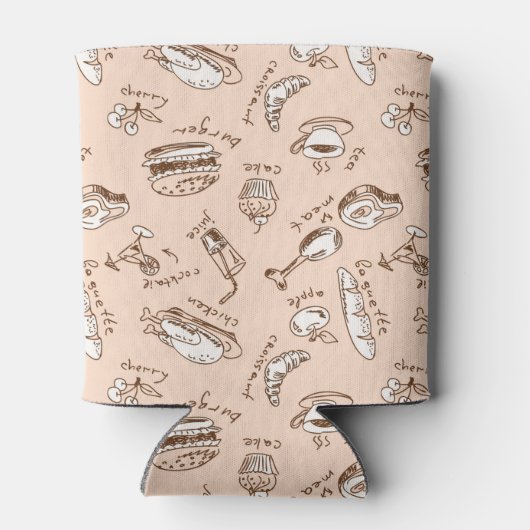 Rafraichisseur De Cannettes Pattern with food (Dos)