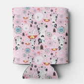 Rafraichisseur De Cannettes patternes of cats and flowerwer (Dos)