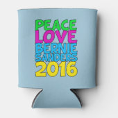 Rafraichisseur De Cannettes Peace Love Bernie Sanders 2016 (Devant)