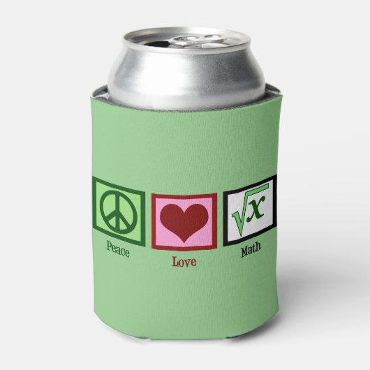 Rafraichisseur De Cannettes Peace Love Math (Can devant)