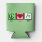 Rafraichisseur De Cannettes Peace Love Math (Devant)