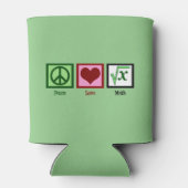 Rafraichisseur De Cannettes Peace Love Math (Dos)